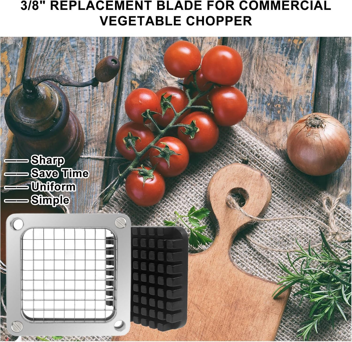 Commercial Vegetable Replacement Chopper 1/2’’ Blade