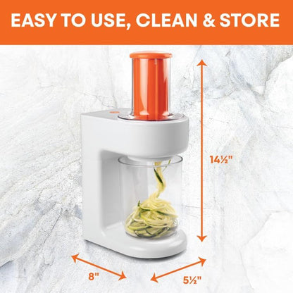 Electric Spiralizer- 3in1 Vegetable Noodle, Homemade Pasta Maker | Low Carb, Keto, Vegan, Gluten Free- Zoodle Zucchini Veggie Slicer & XL Hopper, FREE Recipes- Quick Healthy Meal Prep Gift