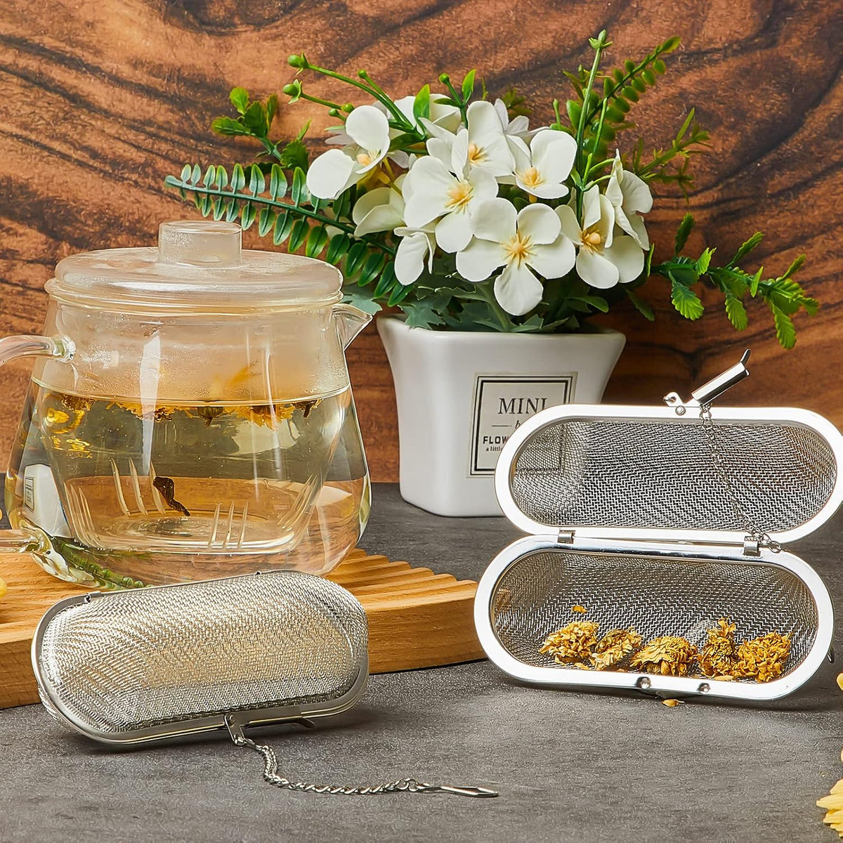 3 Pcs Large Tea Ball Infusers, Loose Leaf Tea Strainers