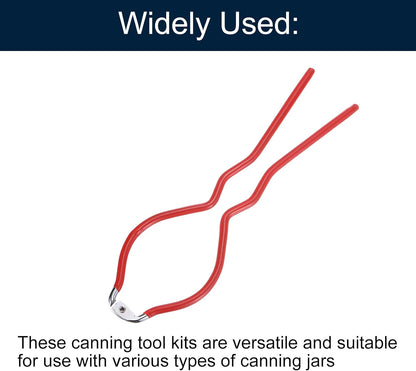 1Pcs 10.8" x 3.1" Bottle Wrench Jar Opener Wrench Canning Jar Wrench Made of Plastic and Stainless Steel Red