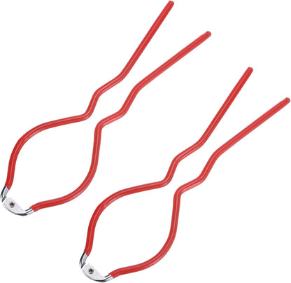 1Pcs 10.8" x 3.1" Bottle Wrench Jar Opener Wrench Canning Jar Wrench Made of Plastic and Stainless Steel Red