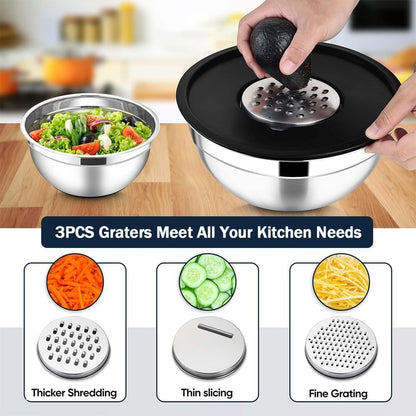 Mixing Bowls with Lids Set(Colorful-7 Sizes)