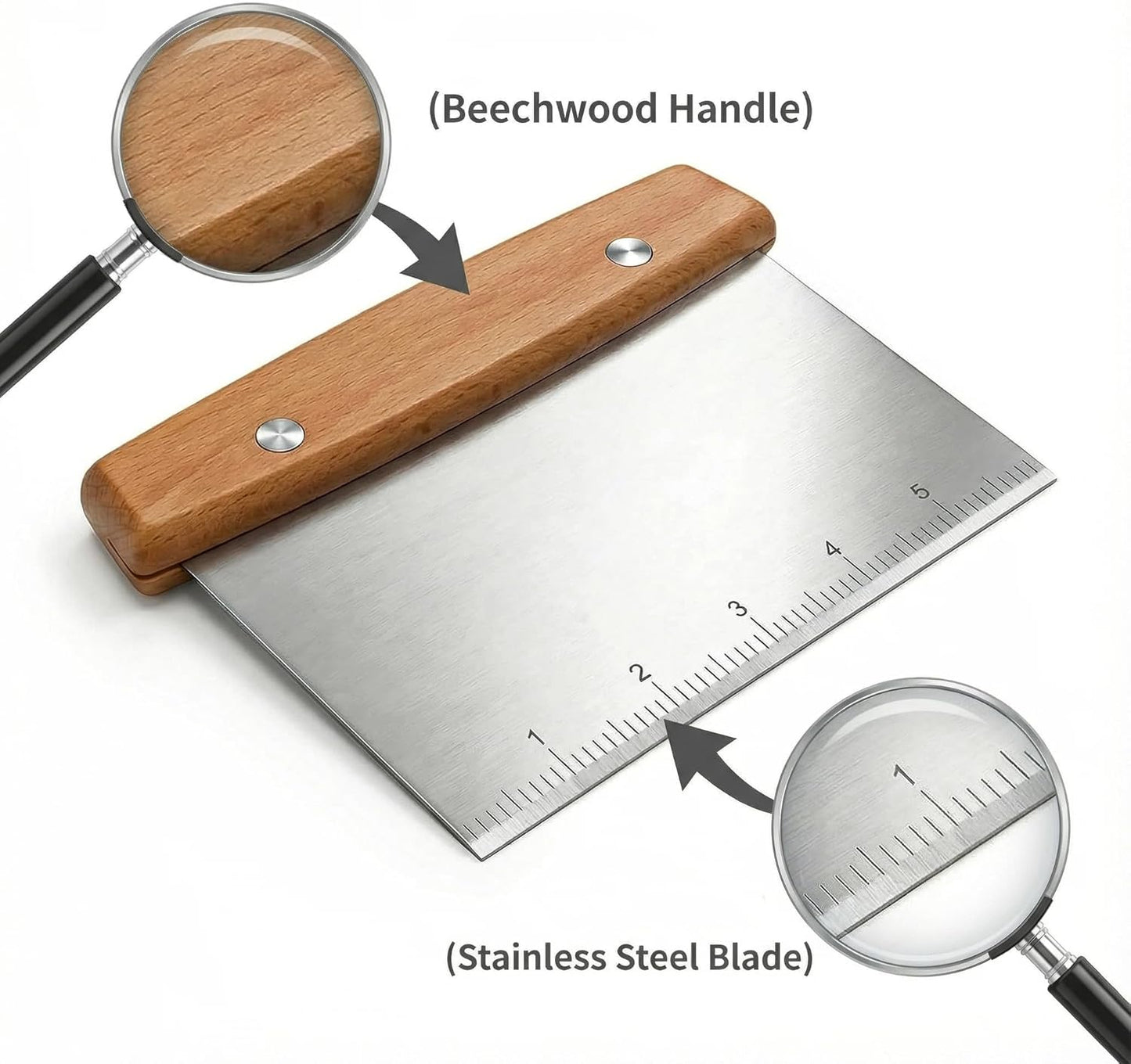 Dough Cutter, Kitchen Scraper, Food Scrapers, Bench Scraper Kitchen Tool