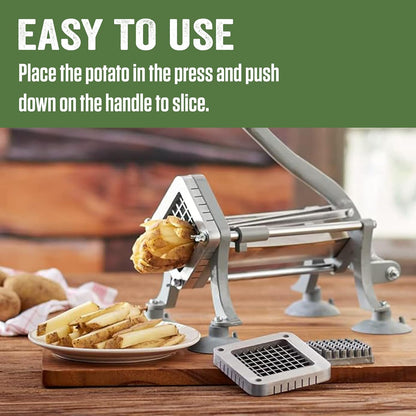 Products French Fry Cutter for Potatoes and Vegetables, Cast Iron