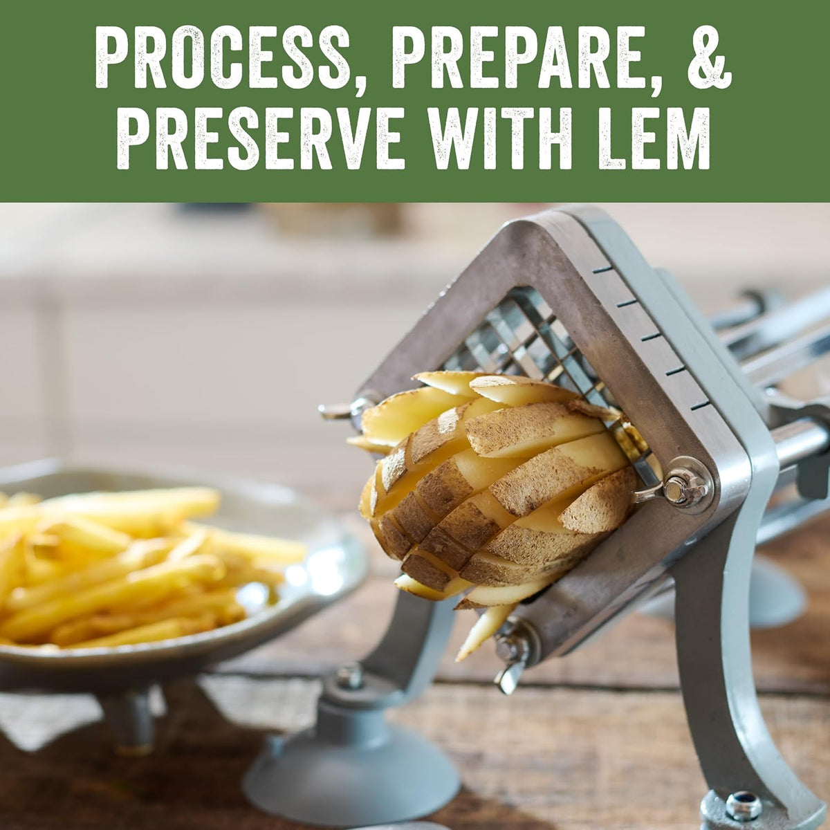 Products French Fry Cutter for Potatoes and Vegetables, Cast Iron