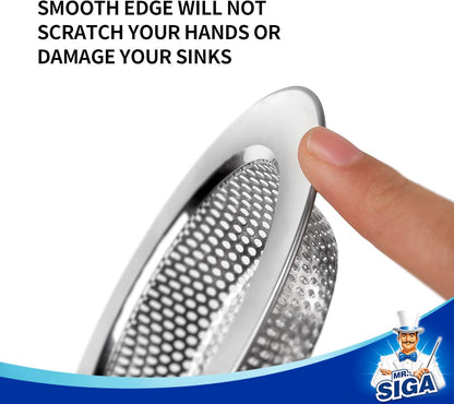 Kitchen Sink Strainer, Stainless Steel Sink Drain Strainer, 3 Pack