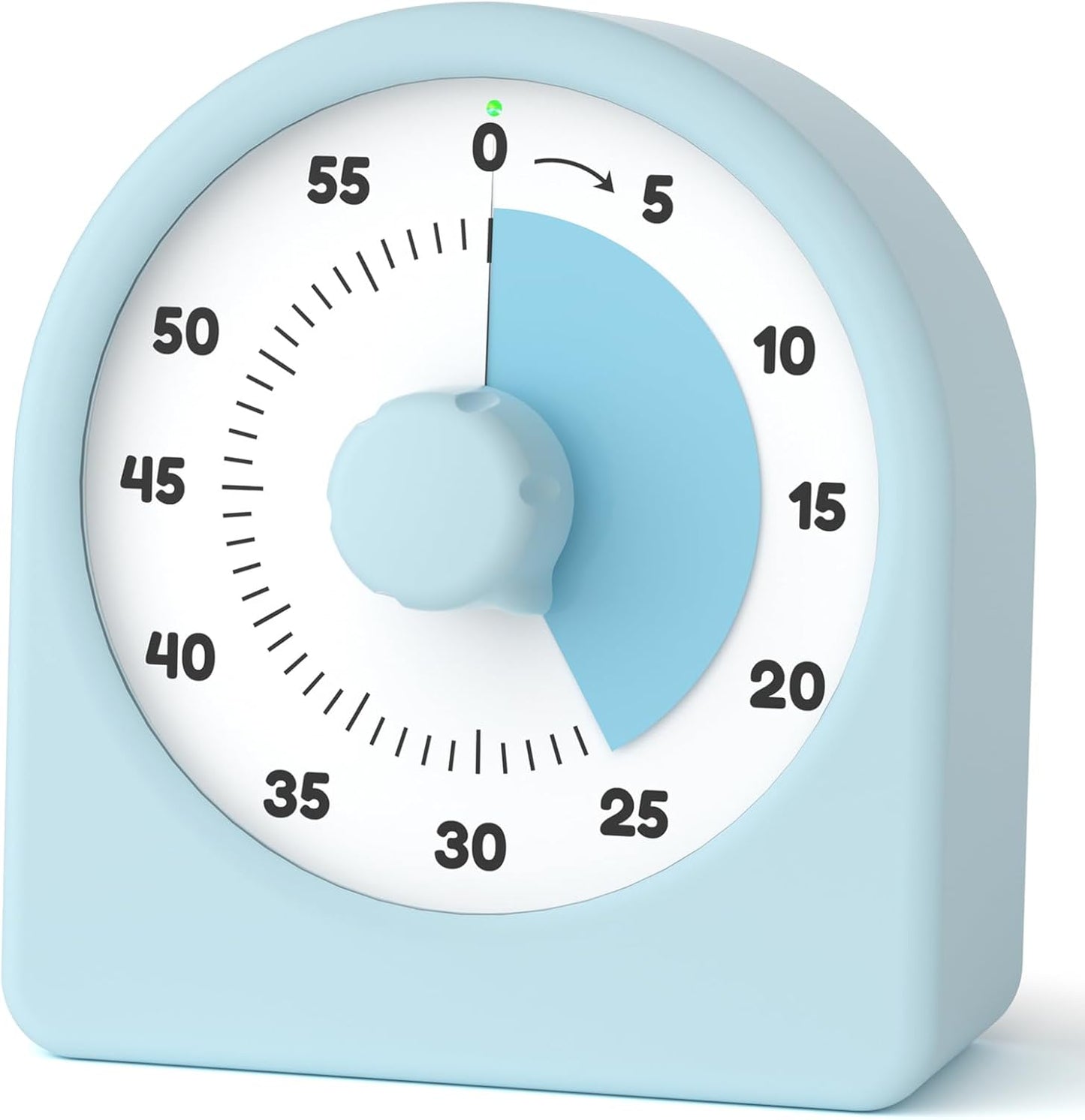 LIORQUE Visual Timer for Kids with Pause Function,Timer for Kids and Adults, Protective Case, Silent Time Management Tool, 60-Minute Countdown for Classroom, Office, Meetings, Study, Kitchen(Blue)