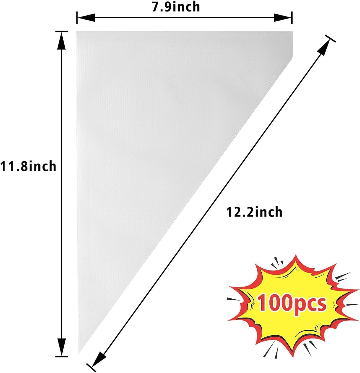 125PCS Piping Bags Tips Set, Thicken Pastry Bags Disposable 12 Inch 100PCS with 8 Icing Bag Ties and 8 Frosting Tips, 1 Brush 4 Bag Clips 2 Scriber Needle for Cake Cookie Cupcakes