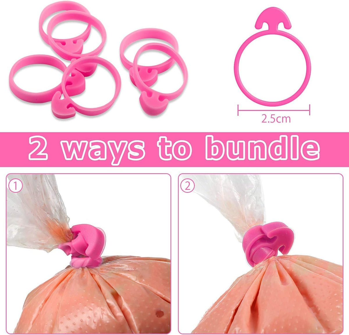 125PCS Piping Bags Tips Set, Thicken Pastry Bags Disposable 12 Inch 100PCS with 8 Icing Bag Ties and 8 Frosting Tips, 1 Brush 4 Bag Clips 2 Scriber Needle for Cake Cookie Cupcakes