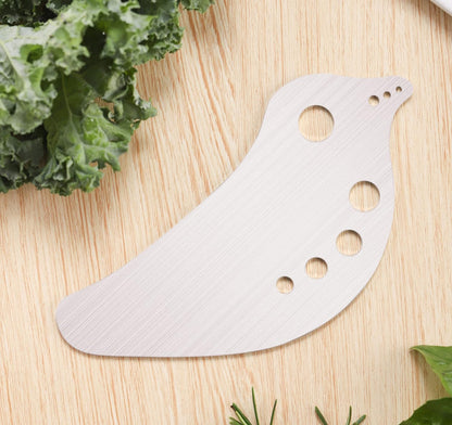 Herb Stripper Tool, Stainless Steel Kale Stripper Tool, Metal Herb Pealer for Kale, Chard, Collard Greens, Parsley, Thyme, Basil, Rosemary