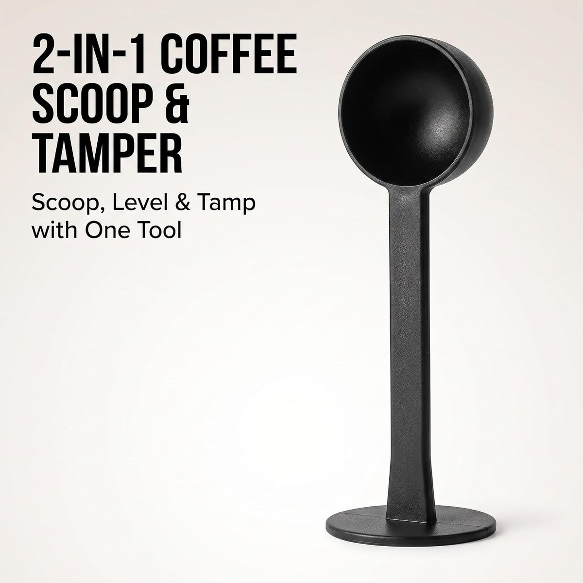 2-In-1 Black Espresso Coffee Bean Spoon Tamping Scoop Tamper Tea Tool For Coffee Bean Spoon Coffee Measuring,about Coffee, Tea and Espresso,Coffee Scoops