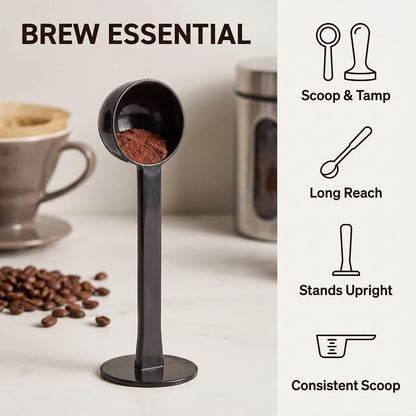 2-In-1 Black Espresso Coffee Bean Spoon Tamping Scoop Tamper Tea Tool For Coffee Bean Spoon Coffee Measuring,about Coffee, Tea and Espresso,Coffee Scoops