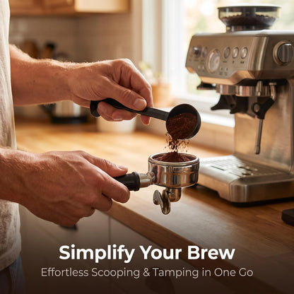 2-In-1 Black Espresso Coffee Bean Spoon Tamping Scoop Tamper Tea Tool For Coffee Bean Spoon Coffee Measuring,about Coffee, Tea and Espresso,Coffee Scoops