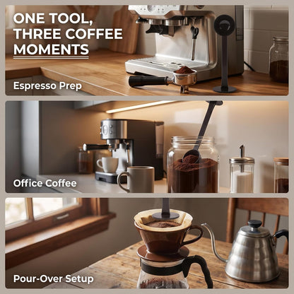 2-In-1 Black Espresso Coffee Bean Spoon Tamping Scoop Tamper Tea Tool For Coffee Bean Spoon Coffee Measuring,about Coffee, Tea and Espresso,Coffee Scoops