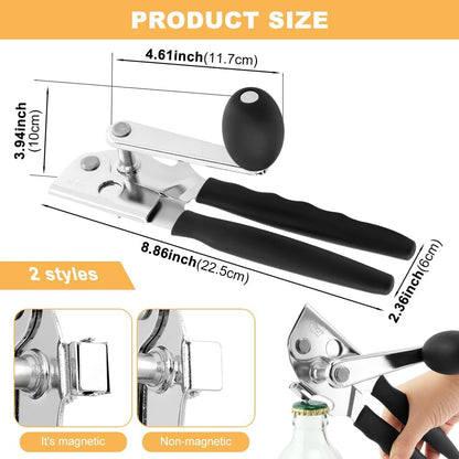 Commercial Can Opener Heavy Duty, Manual Crank Can Opener for Large Cans