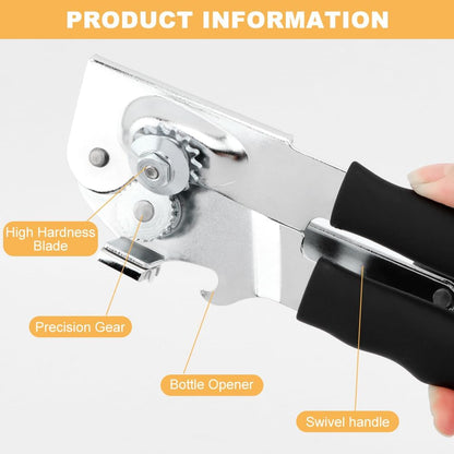 Commercial Can Opener Heavy Duty, Manual Crank Can Opener for Large Cans