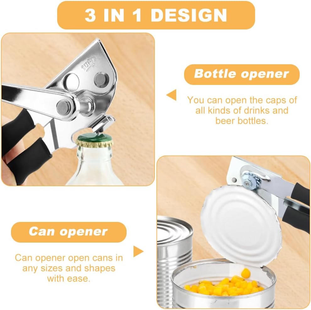Commercial Can Opener Heavy Duty, Manual Crank Can Opener for Large Cans