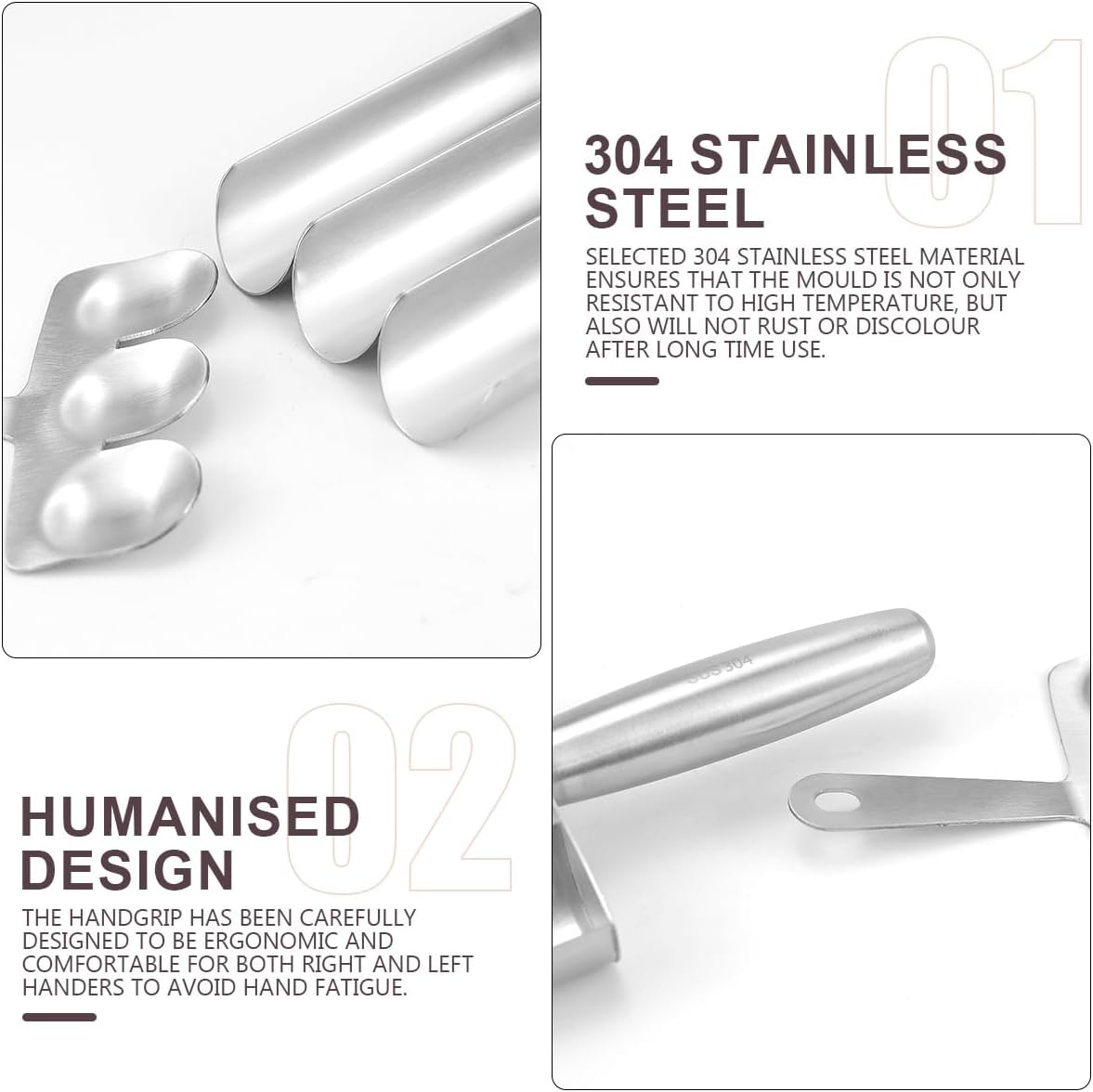 Stainless Steel Meatball Maker,Triple Meat Baller Spoon with Cutting Spade