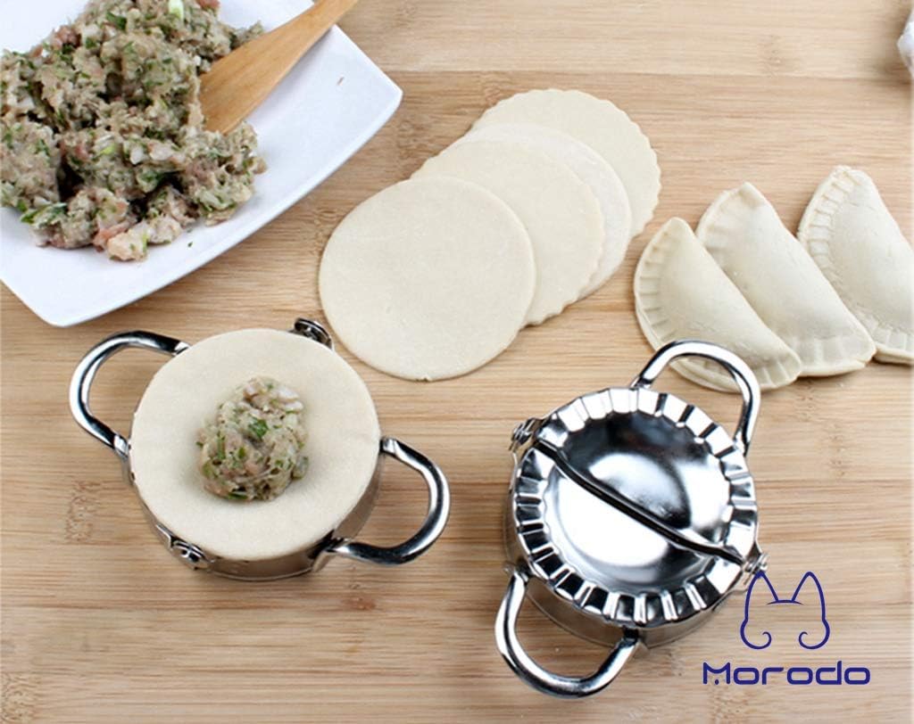9cm Dumplings Pierogies Potstickers Rapid Making Tool Set (1×Dumpling Skin Maker & 2×Dumpling molds)