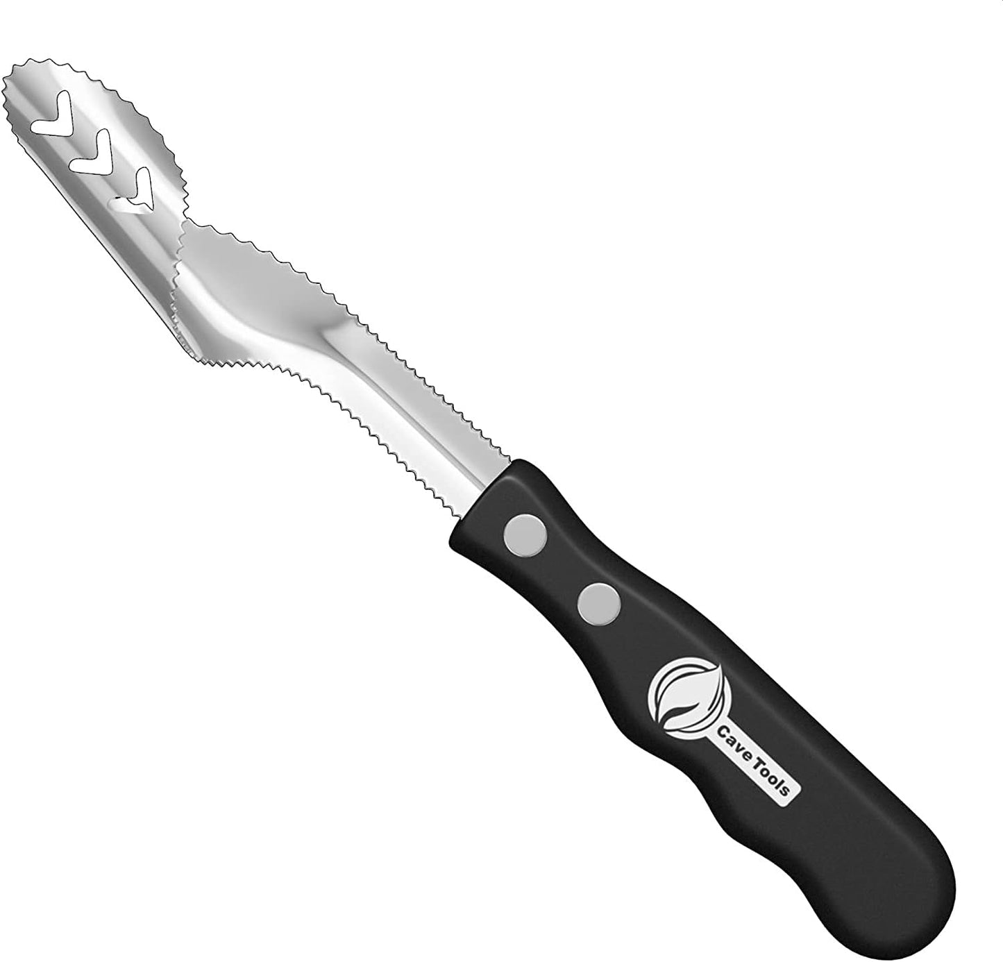 Jalapeno Pepper Corer and Deseeder to Peel or Slice Off Bell, Banana, or Chili Pepper Tops/Stems For Roasting Poppers on Grill, Smoker, or Oven - Kitchen and BBQ Accessories