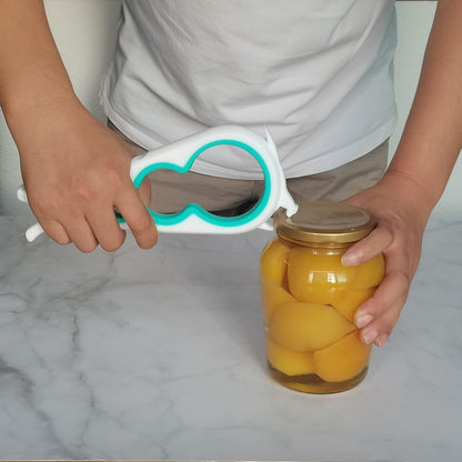 Jar Opener for Weak Hands, 5 in 1 Bottle Opener for Seniors with arthritis