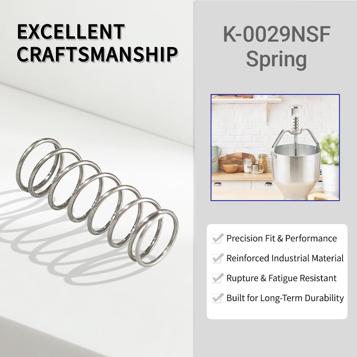 K-0029NSF Spring for B-elshaw Type K Pancake Dispenser
