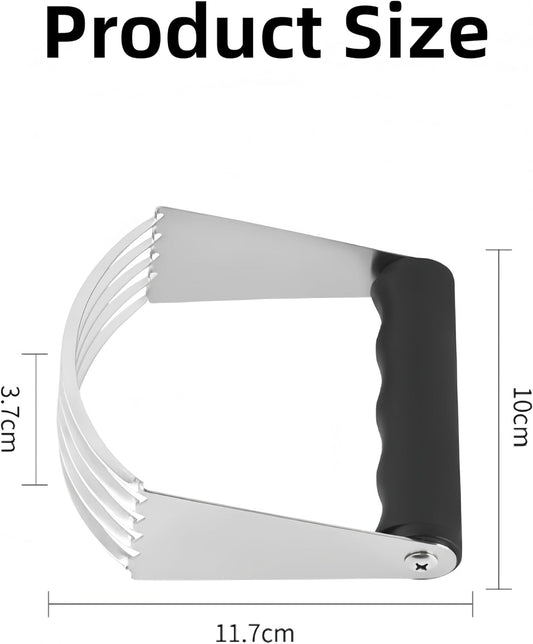 XL Heavy Duty Pastry Cutter, Stainless Steel | Pastry Blender Sharp Dough Blender, Thick Dough Cutter, Easy Mixing/Baking
