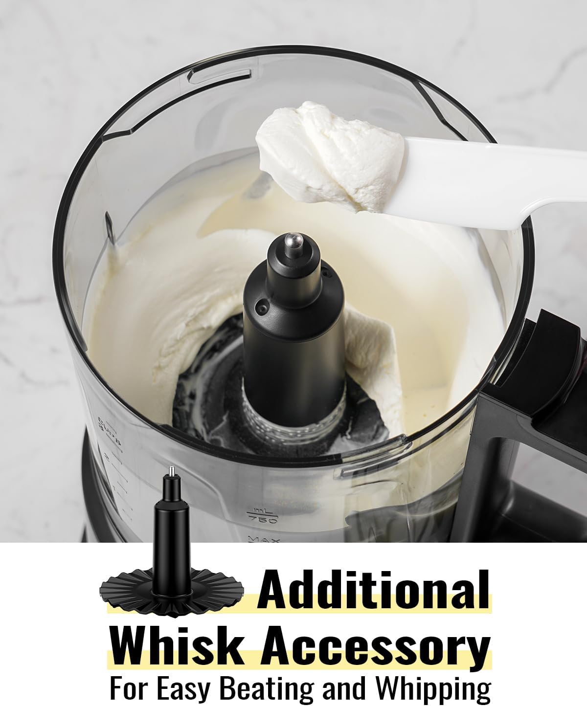 Food Chopper, 4 Cup Mini and Fast Food Processor, Electric Meat Grinder with 2 Speed, 4 Stainless Steel Blades, and Whisk, 400W Power for Chopping, Mixing, Emulsifying, Puree and Whisking, BPA-Free
