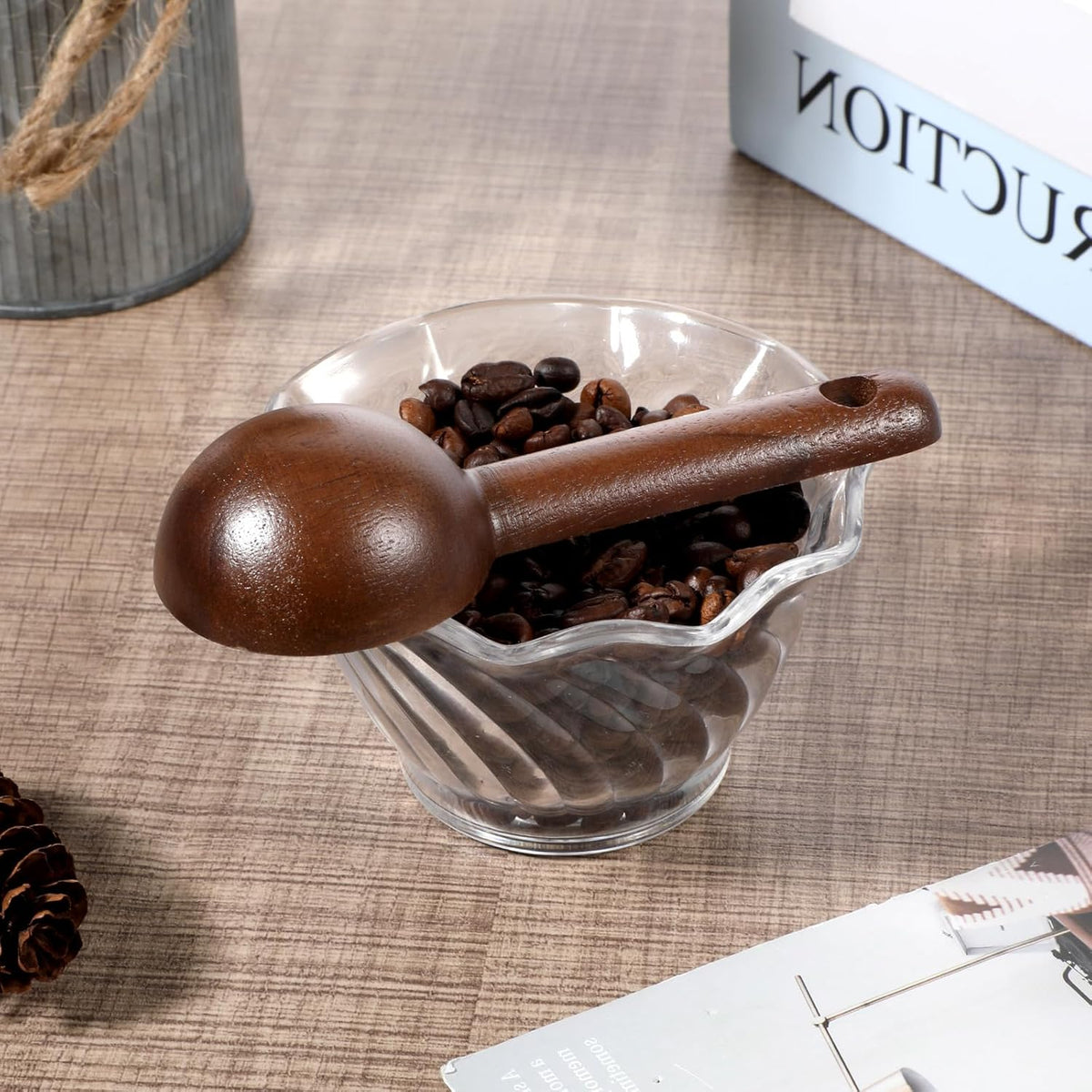 Black Walnut Coffee Scoop (15ml / 1 Tbsp), Wooden Measuring Spoon