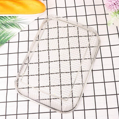 Drain Basket Thickened Fruit and Vegetable Basket for Kitchen Sink Stainless Steel Drain for Kitchen Quick Container and Storage Size S 12.20 X 4.72 X 2.16 in