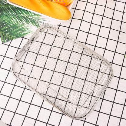 Drain Basket Thickened Fruit and Vegetable Basket for Kitchen Sink Stainless Steel Drain for Kitchen Quick Container and Storage Size S 12.20 X 4.72 X 2.16 in