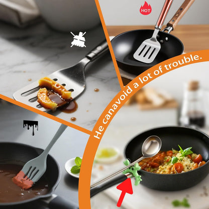 4 PCS Adorable Crab Spatula Holders, Heat-Resistant Silicone Utensil Rest for Pot Edge - Anti-Scalding, Adjustable Clip to Keep Counter Tidy & Secure Spoons