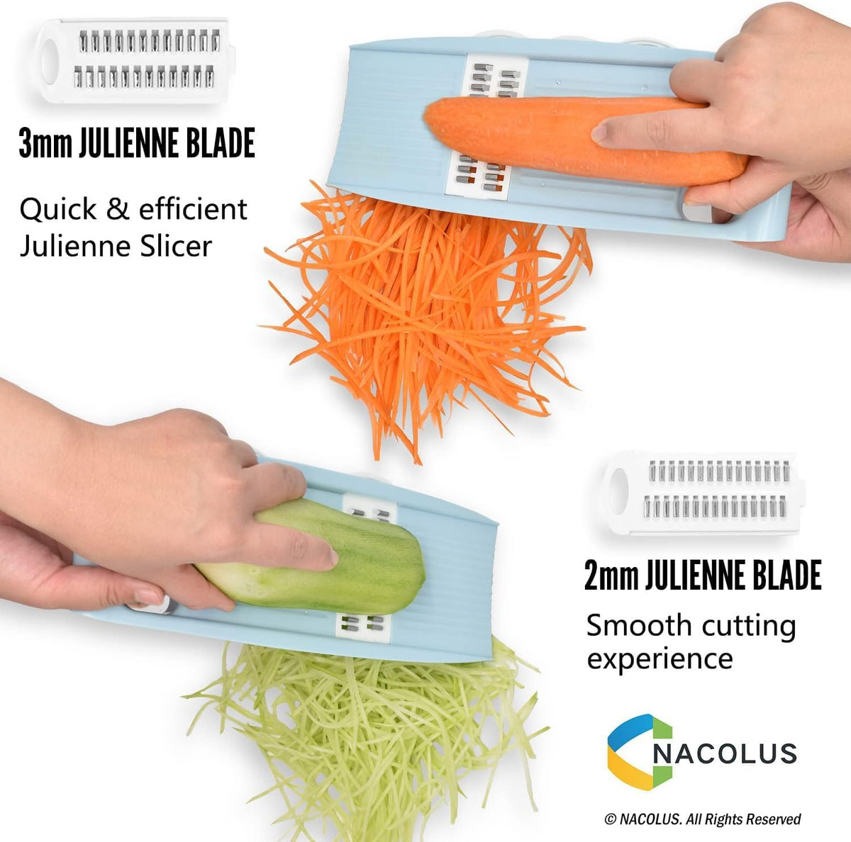 Handheld Mandoline Slicer for Kitchen, 5 in 1 Vegetable Slicer