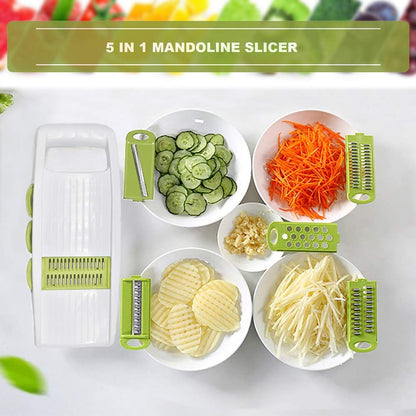 Handheld Mandoline Slicer for Kitchen, 5 in 1 Vegetable Slicer