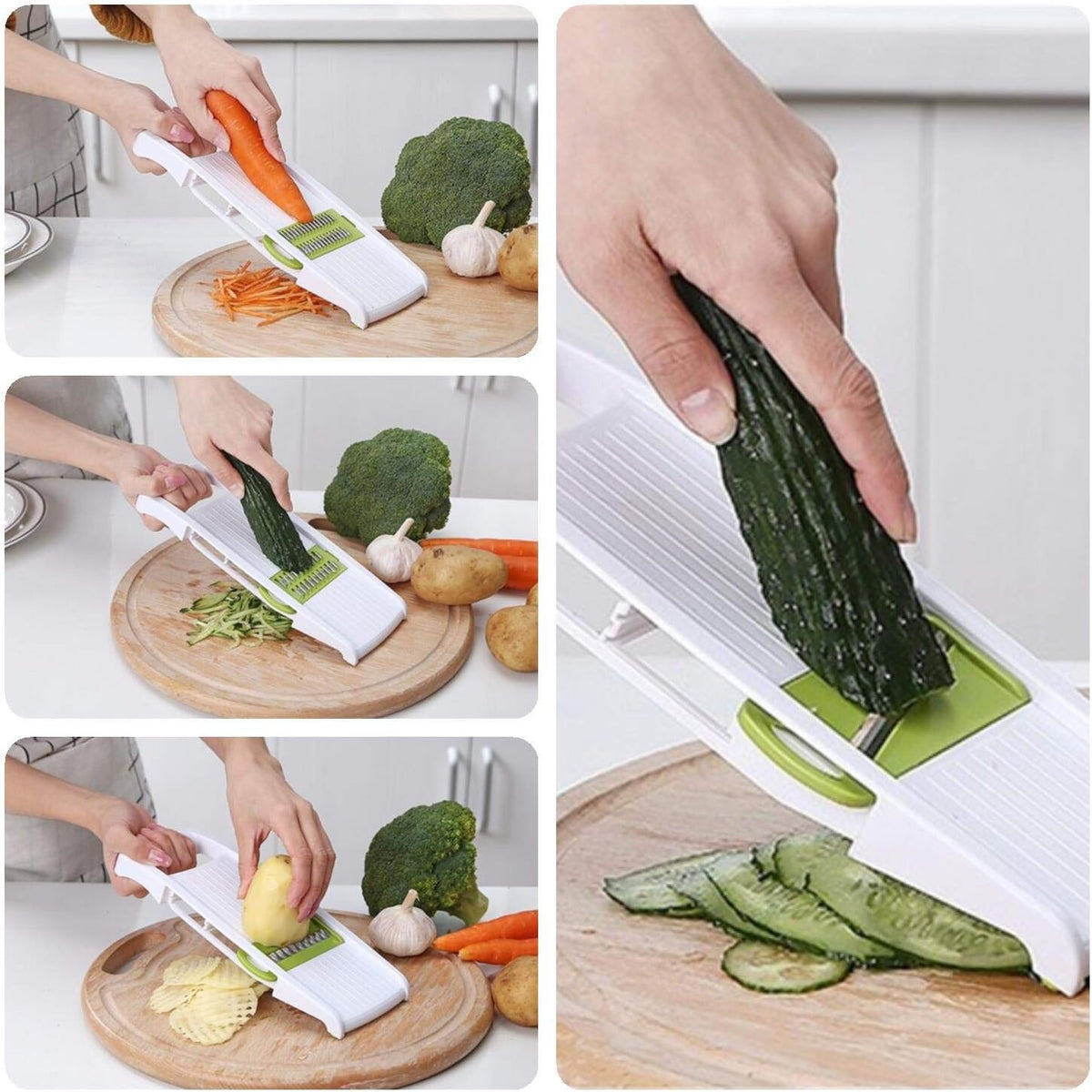 Handheld Mandoline Slicer for Kitchen, 5 in 1 Vegetable Slicer