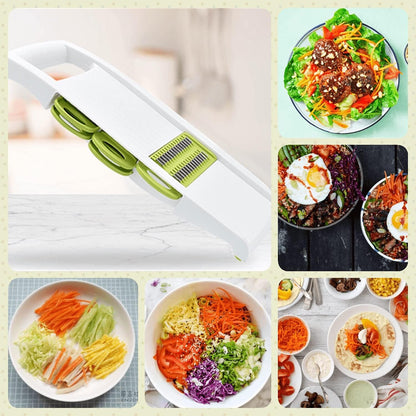 Handheld Mandoline Slicer for Kitchen, 5 in 1 Vegetable Slicer
