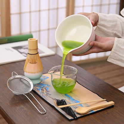 7matcha whisk set - 1Matcha Bowl ，1 matcha whisk, 8pcs matcha kit Gradient matcha set