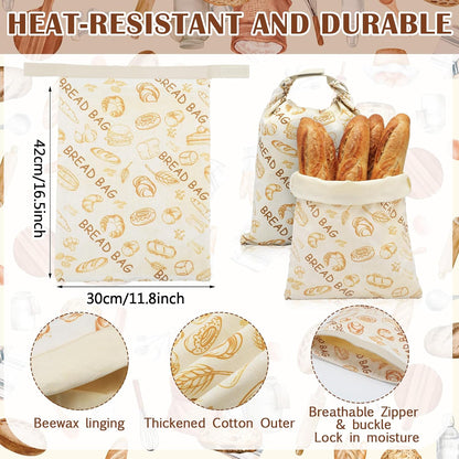8 Pcs Sourdough Baking Gifts Set Inchude Sourdough Beeswax Bread Bag Towels Apron Oven Mitts Mat Spatula Dough Whisk Bread Making Tools Kit for Bakers Women Mom Gifts