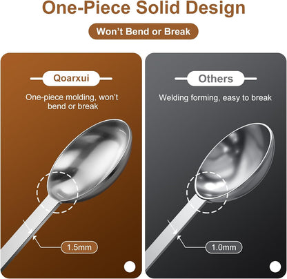 4PCS Coffee Scoop Spoons, 15ML (1 Tablespoon) Stainless Steel Measuring Spoons with Long Handle, Durable Coffee Scoopers for Ground Coffee, Tea and Baking Powder
