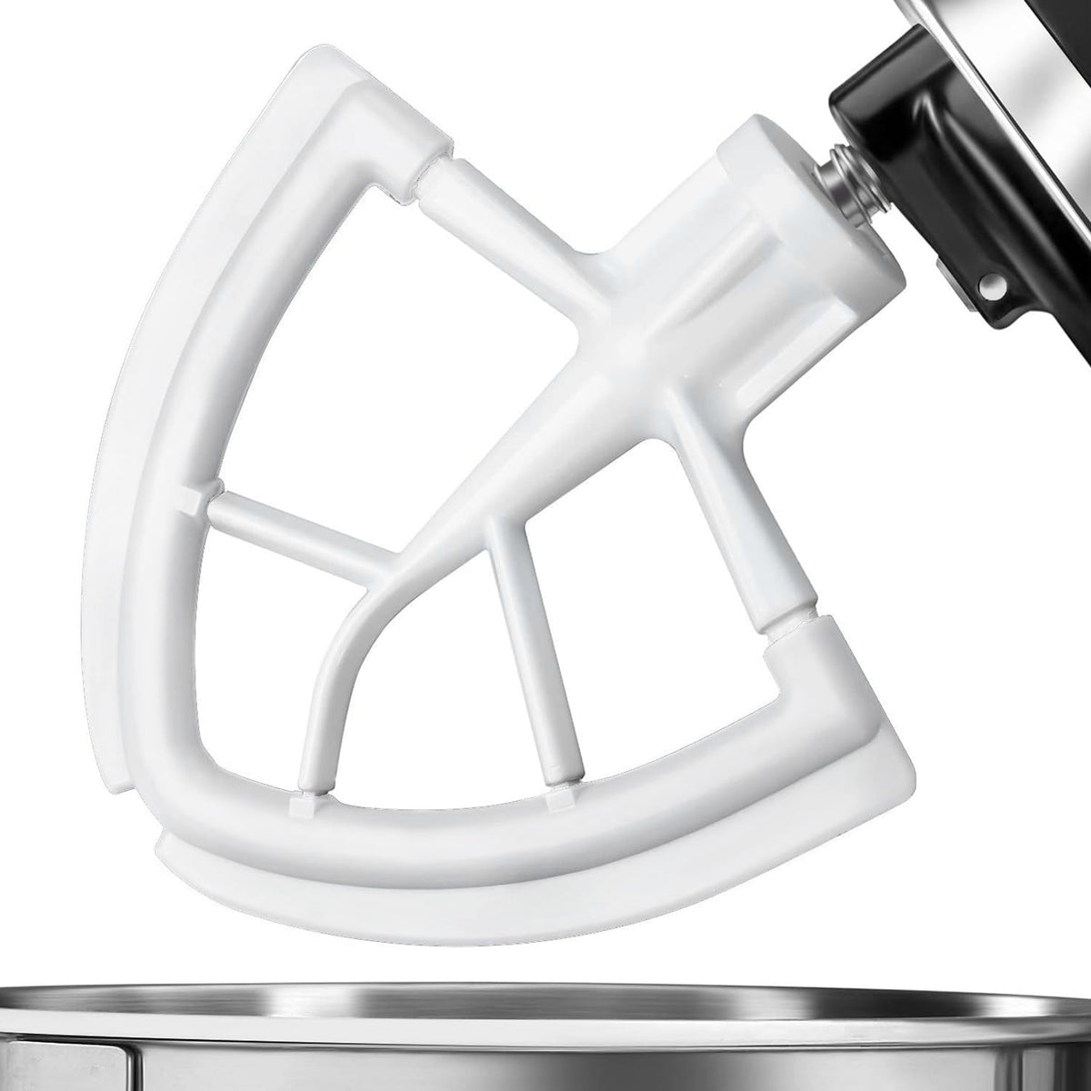 Flex Edge Beater Compatible With KitchenAid 4.5/5 Qt Tilt-Head Mixers,White