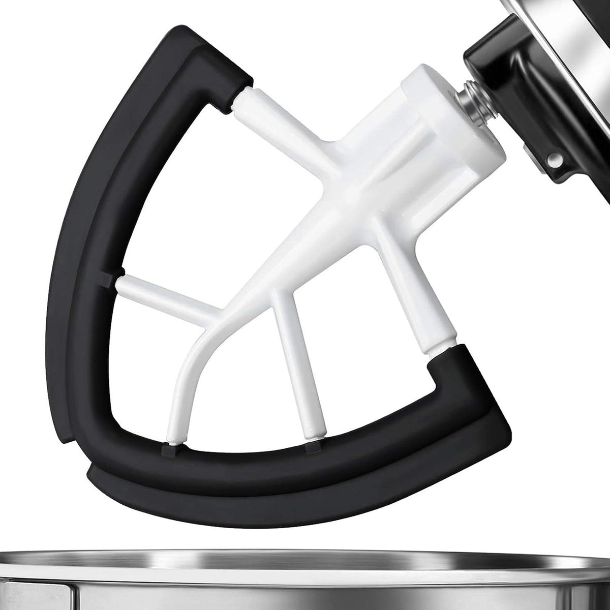 Flex Edge Beater Compatible With KitchenAid 4.5/5 Qt Tilt-Head Mixers,White