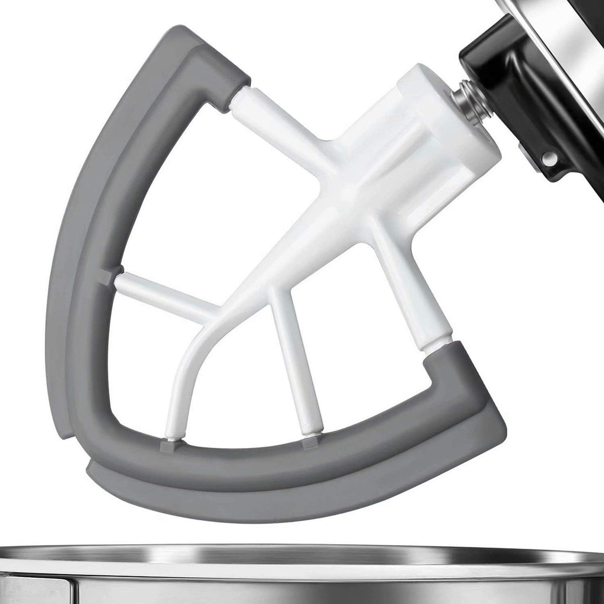 Flex Edge Beater Compatible With KitchenAid 4.5/5 Qt Tilt-Head Mixers,White
