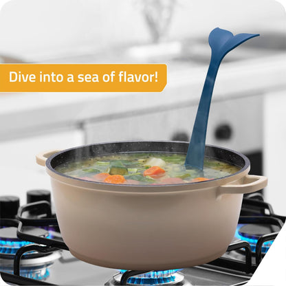 Souper Tail Soup Ladle - Ideal for Cooking, Serving Soup, Stew, and more – Fun and Decorative Ladle Spoon during Meals or Gatherings