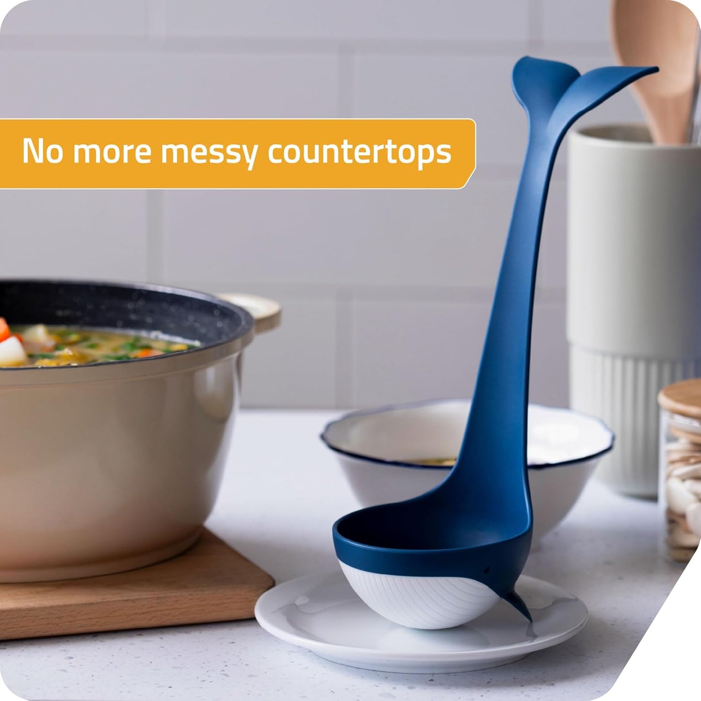 Souper Tail Soup Ladle - Ideal for Cooking, Serving Soup, Stew, and more – Fun and Decorative Ladle Spoon during Meals or Gatherings