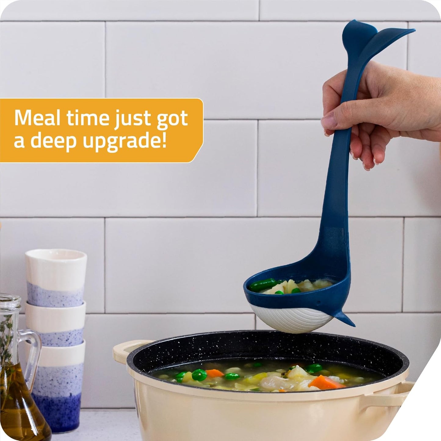 Souper Tail Soup Ladle - Ideal for Cooking, Serving Soup, Stew, and more – Fun and Decorative Ladle Spoon during Meals or Gatherings
