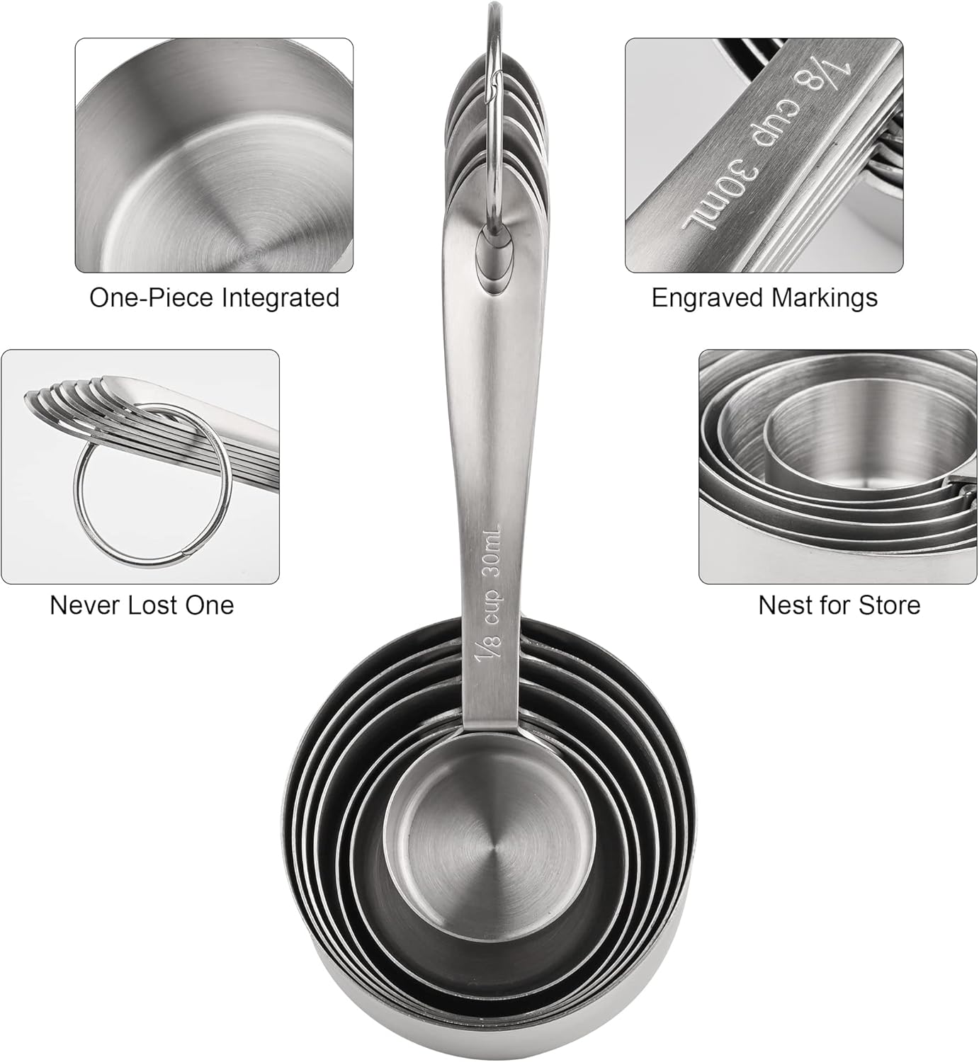 Copper Plate Measuring Cups and Spoons Set of 12, Copper Measuring Cups and Spoons Set with Leveler, Stainless Steel Measuring Spoons & Cups for Dry & Liquid Ingredients During Kitchen&Baking