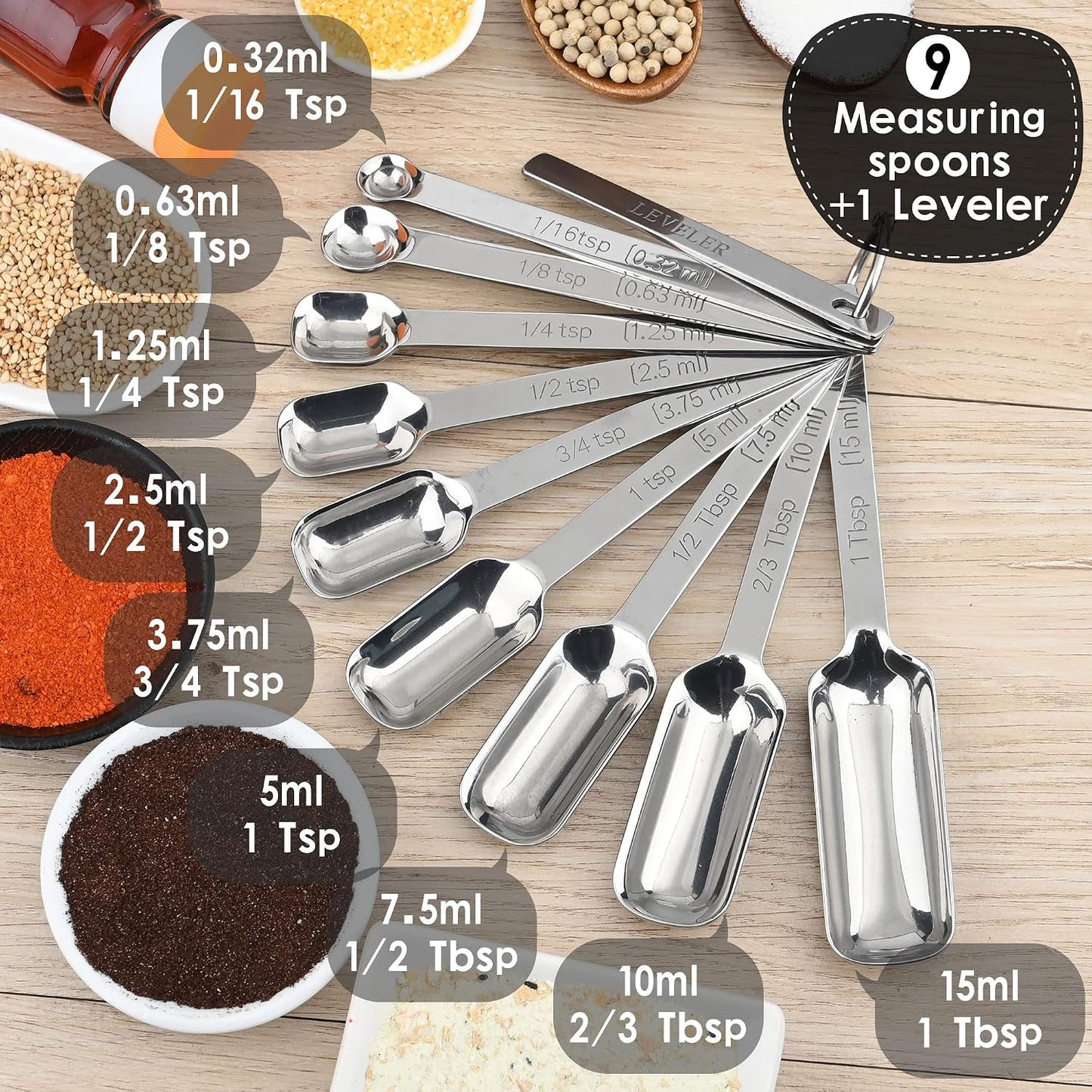 Copper Plate Measuring Cups and Spoons Set of 12, Copper Measuring Cups and Spoons Set with Leveler, Stainless Steel Measuring Spoons & Cups for Dry & Liquid Ingredients During Kitchen&Baking