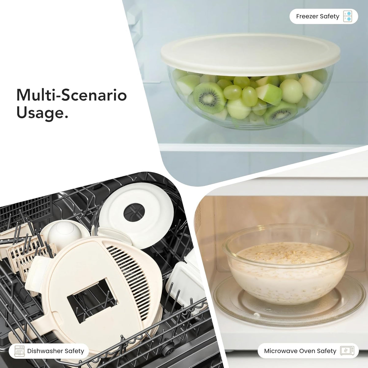 Salad Chopper with Bowl, Vegetable Chopper for Salad Prep, 8.5 Cup Glass Bowl, Food Chopper for Kitchen, Onion Chopper, BPA-Free & Dishwasher Safe, Easy Meal Prep Tool