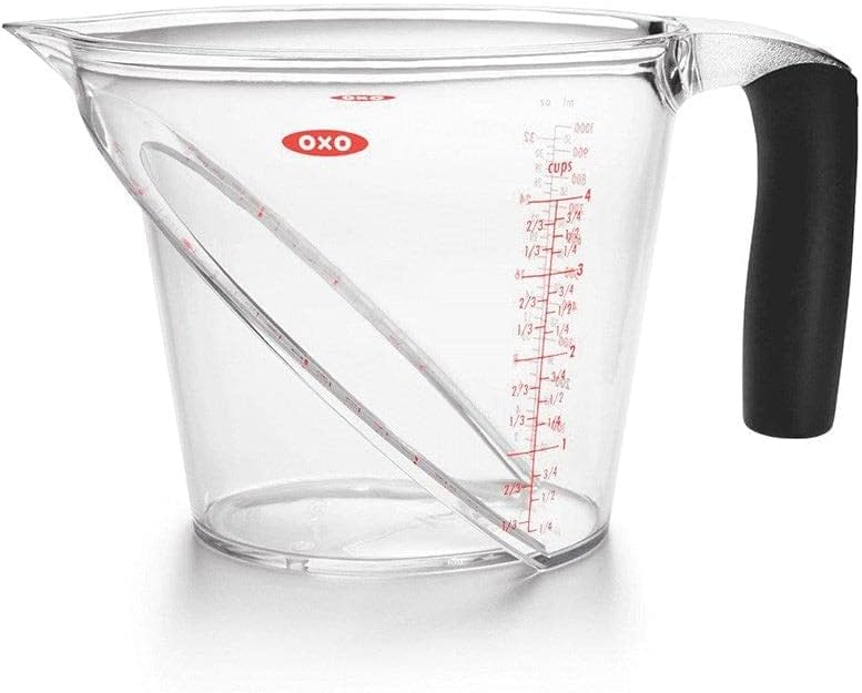 1 Litre Angled Measuring Jug, Transparent