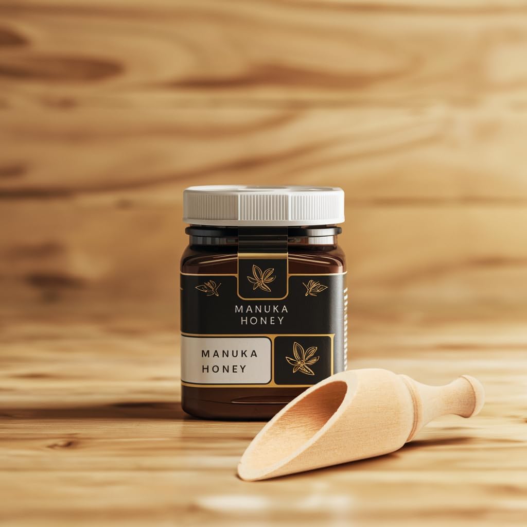 Small Wooden Teaspoon Scoops for Food Canisters & Jars, Teaspoon Measuring Spoons, Mini Wood Coffee scoop for Ground Coffee Bath Salts Manuka Honey & Laundry Powder, Pack of 25 Scoopers